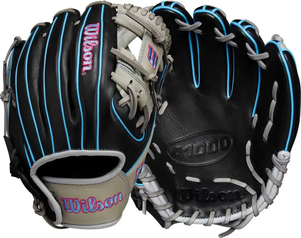 Wilson A1000 Dp15 11.50’’ Infield Glove Wbw102577115 - Black Gray Cool Blue