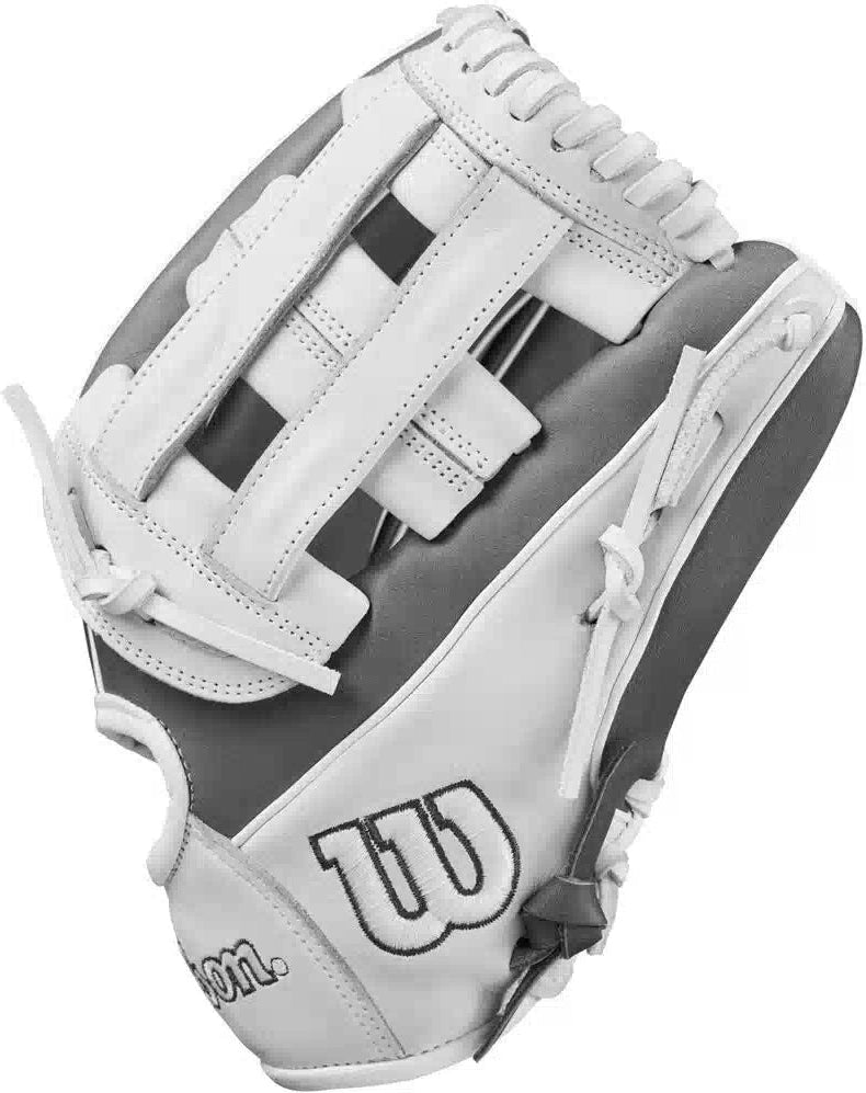 Wilson A1000 If12 12.00’’ Infield Fastpitch Softball Glove Wbw102591 - White Gray - Right Throw