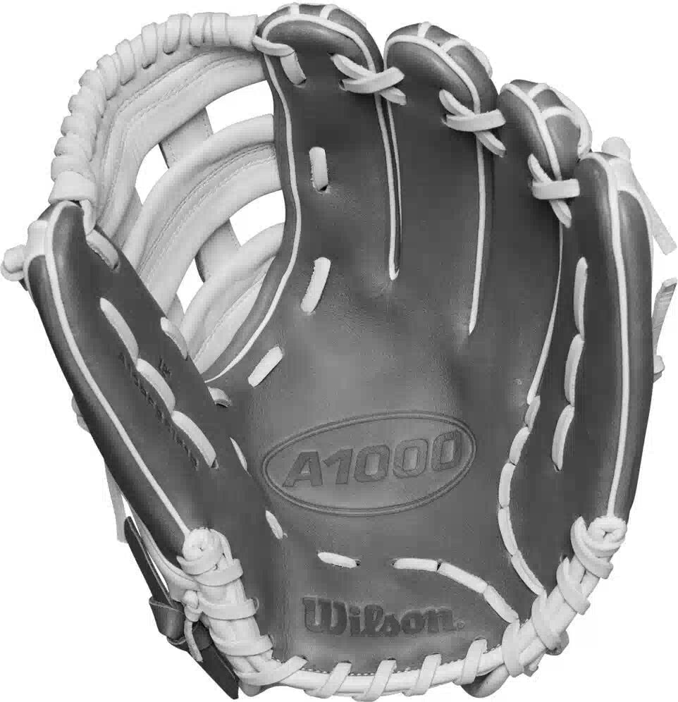 Wilson A1000 If12 12.00’’ Infield Fastpitch Softball Glove Wbw102591 - White Gray - Right Throw