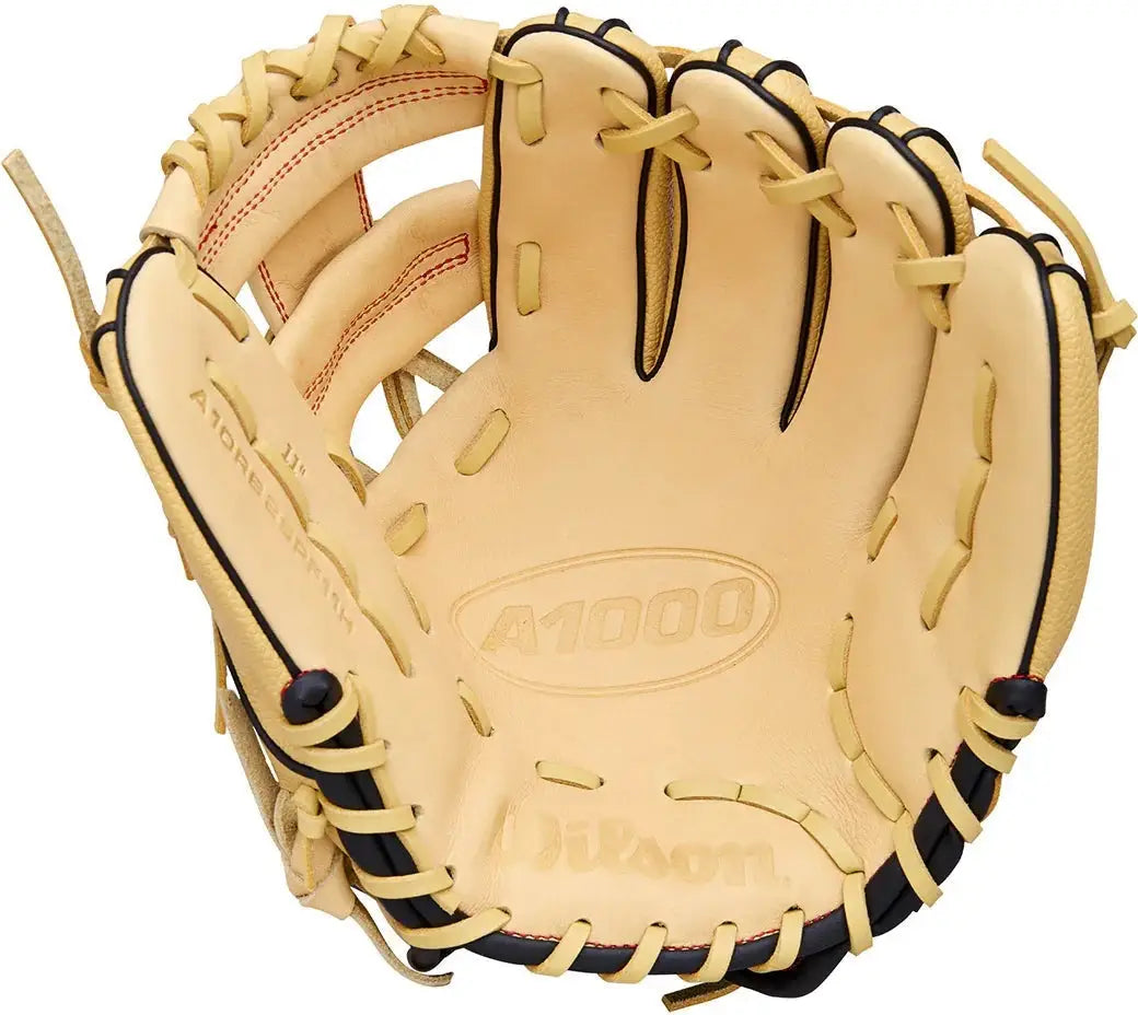 Wilson A1000 Pf11 11.00’’ Infield Baseball Glove Wbw10395511 - Blonde Black Red - Cork / Right Throw
