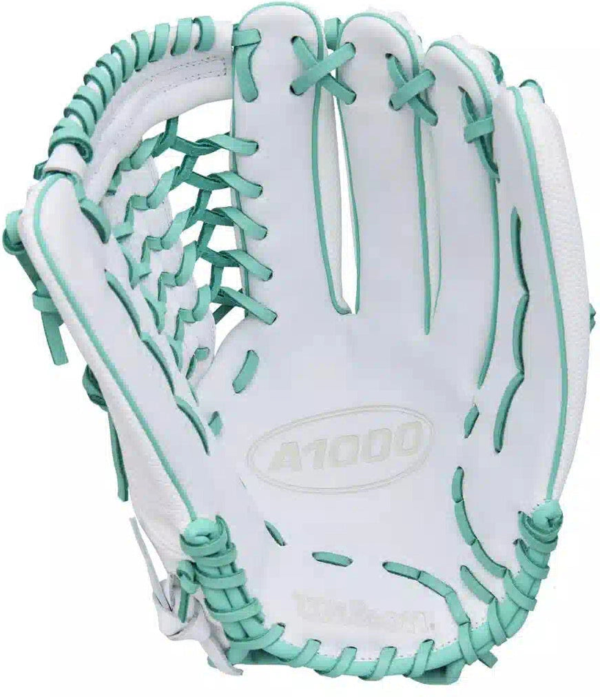 Wilson A1000 T125 12.50’’ Outfield Fastpitch Glove Wbw103970 - White Seafoam Black