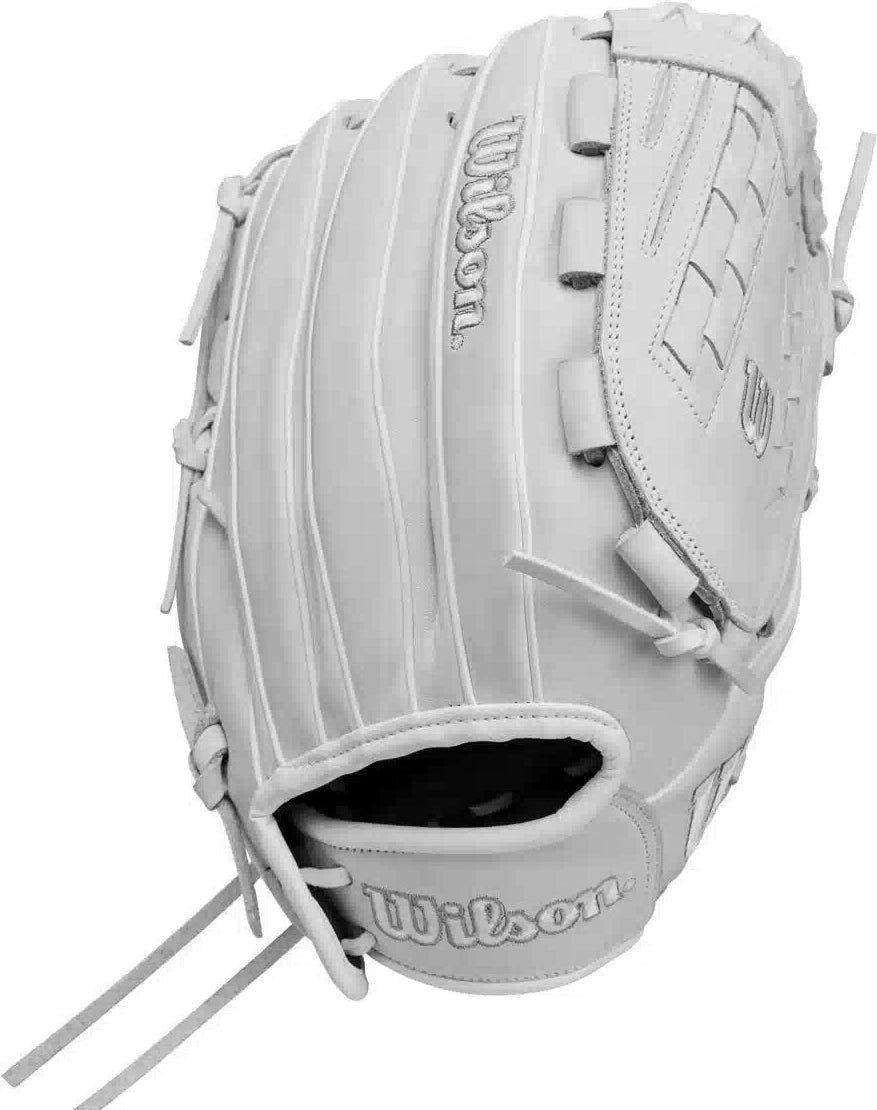 Wilson A1000 V125 12.50’’ Outfield Fastpitch Softball Glove Wbw102594 - White Gray
