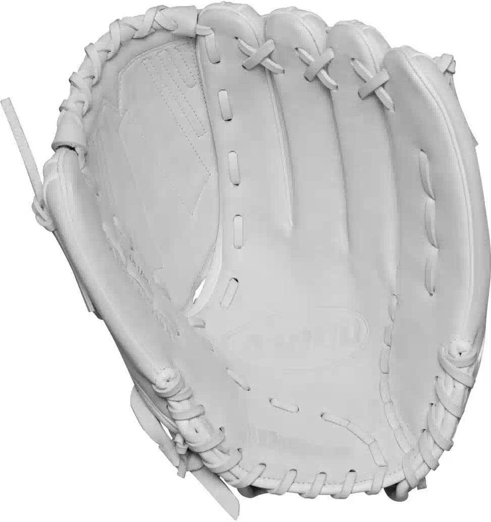 Wilson A1000 V125 12.50’’ Outfield Fastpitch Softball Glove Wbw102594 - White Gray