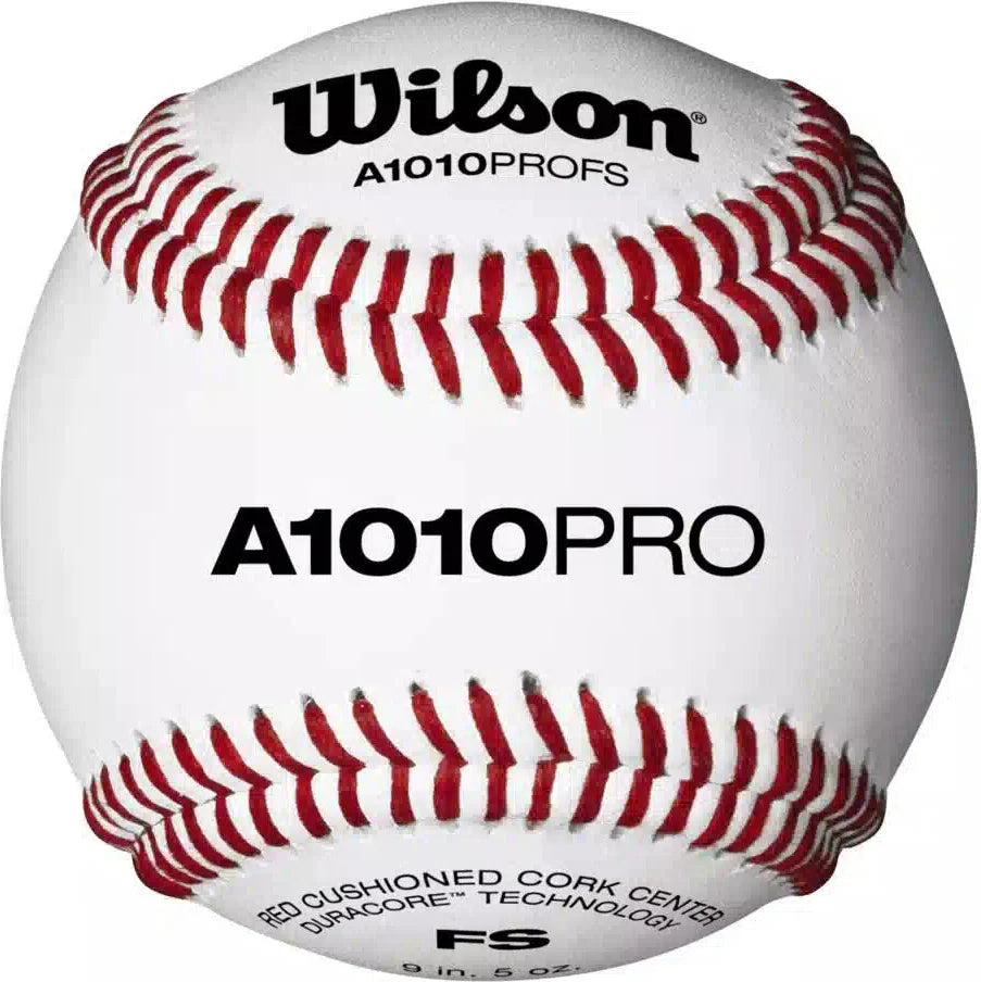 Wilson A1010 Pro Baseball Flat Seam A1010prfs- Dozen - White