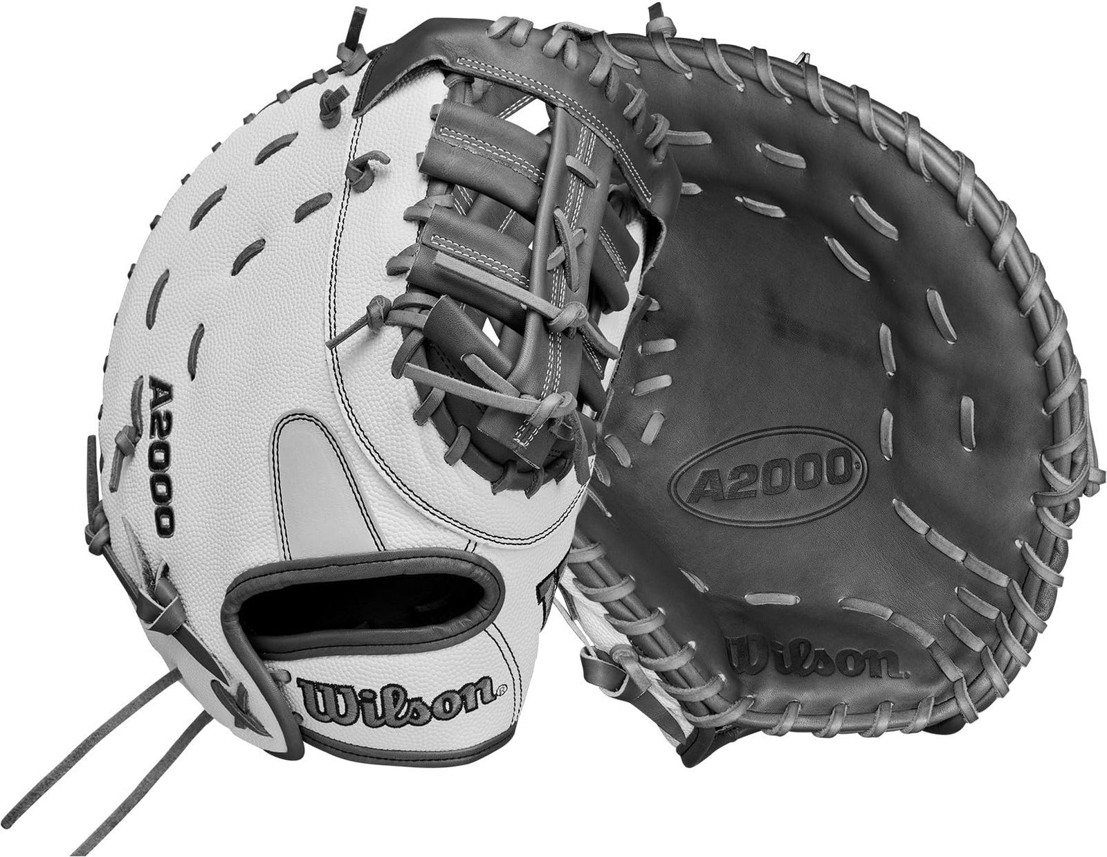 Wilson A2000 1620fpss 12.50’’ Fastpitch First Base Mitt Wbw102682 - White Coal