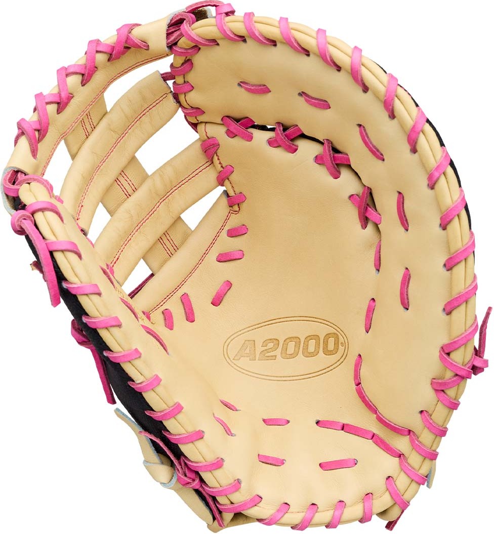 Wilson A2000 1673ss 13.00’’ 1st Base Mitt Wbg06301rt13 - Blonde Black Flaming - Right Throw
