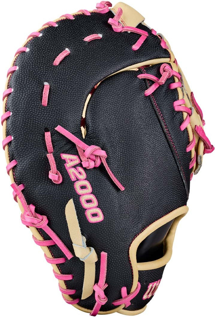 Wilson A2000 1673ss 13.00’’ 1st Base Mitt Wbg06301rt13 - Blonde Black Flaming - Right Throw