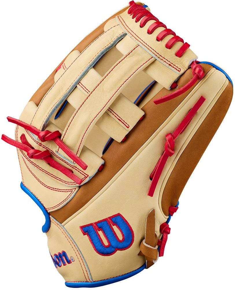 Wilson A2000 1777 12.75’’ Outfield Glove Wbg06001rt1275 - Blonde Saddle Tan Red - Right Throw