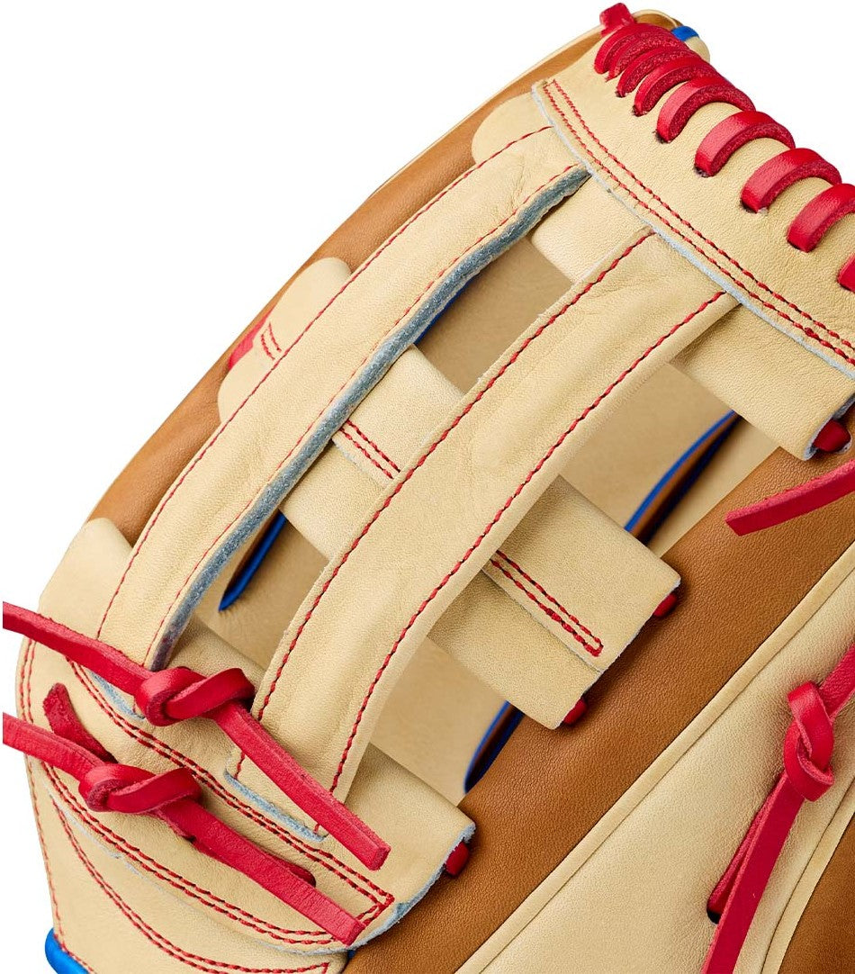 Wilson A2000 1777 12.75’’ Outfield Glove Wbg06001rt1275 - Blonde Saddle Tan Red - Right Throw