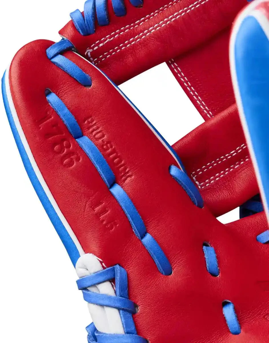 Wilson A2000 1786 11.50” Infield Glove Gotm July 2026 Wbg0018202 - Royal Red White