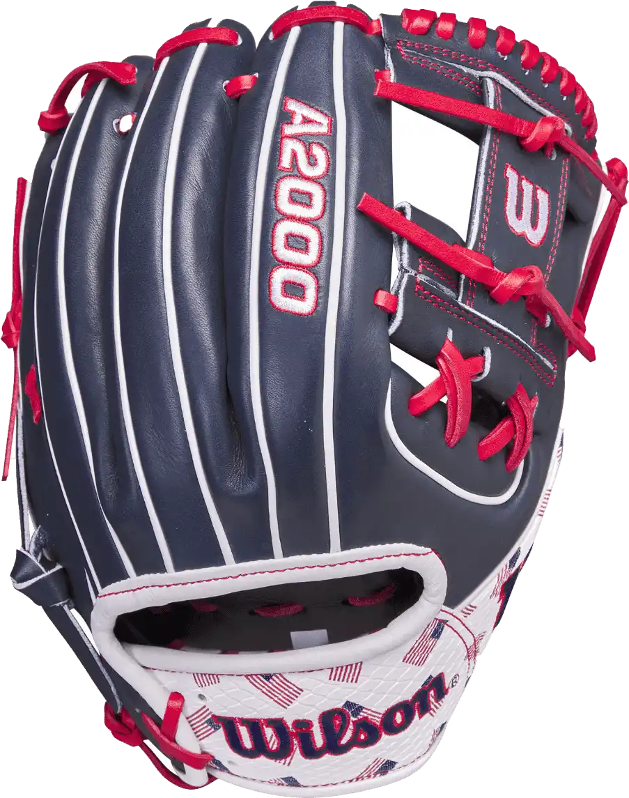 Wilson A2000 1786 11.50’’ Infield Glove July 2023 Gotm Wbw101668115 - Navy Red White - Right Throw