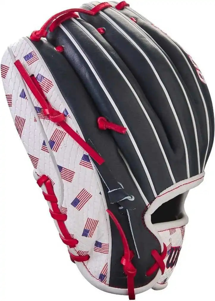 Wilson A2000 1786 11.50’’ Infield Glove July 2023 Gotm Wbw101668115 - Navy Red White - Right Throw