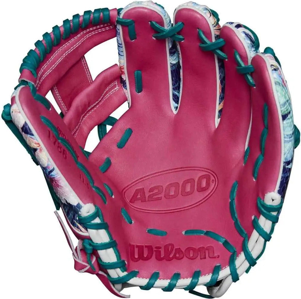 Wilson A2000 1786 11.50’’ Infield Glove Nov 2024 Gotm Wbw103207115 - Pink Floral - Right Throw