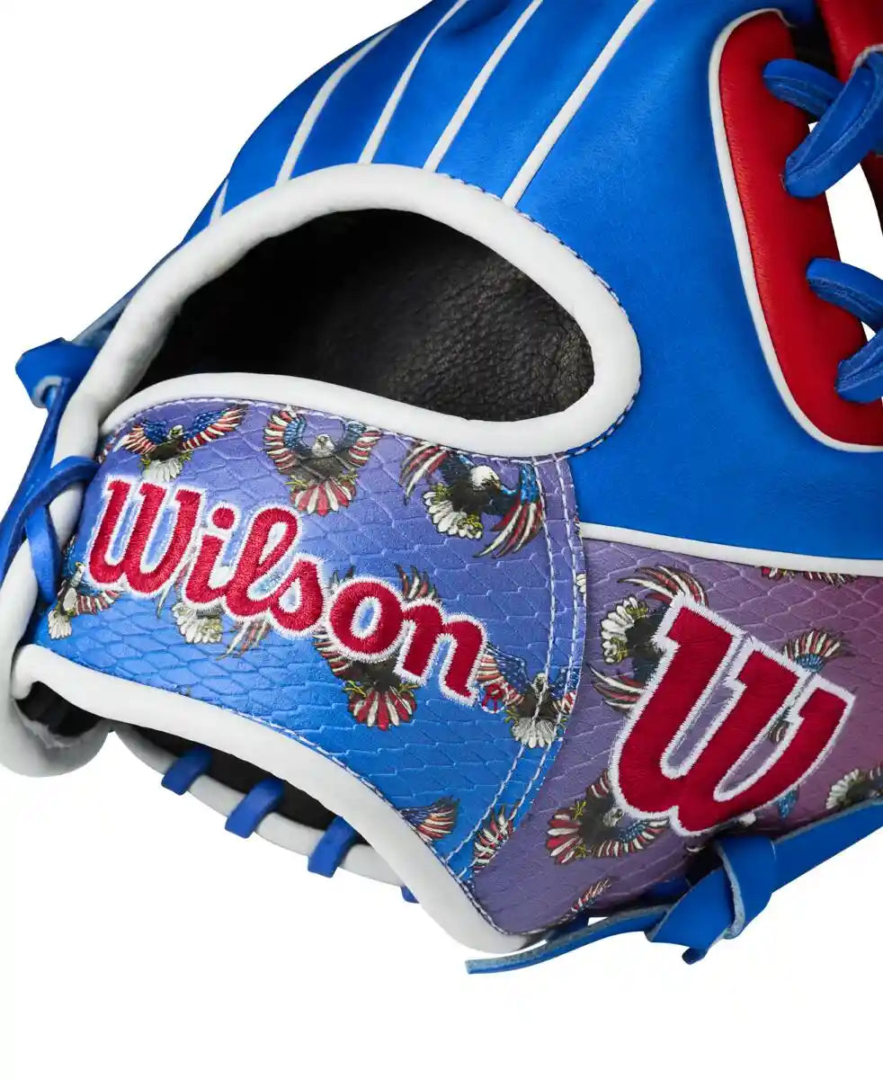 Wilson A2000 1786 Ame 11.50” Infield Glove Gotm July 2026 Wbg0018202 - Royal Red White