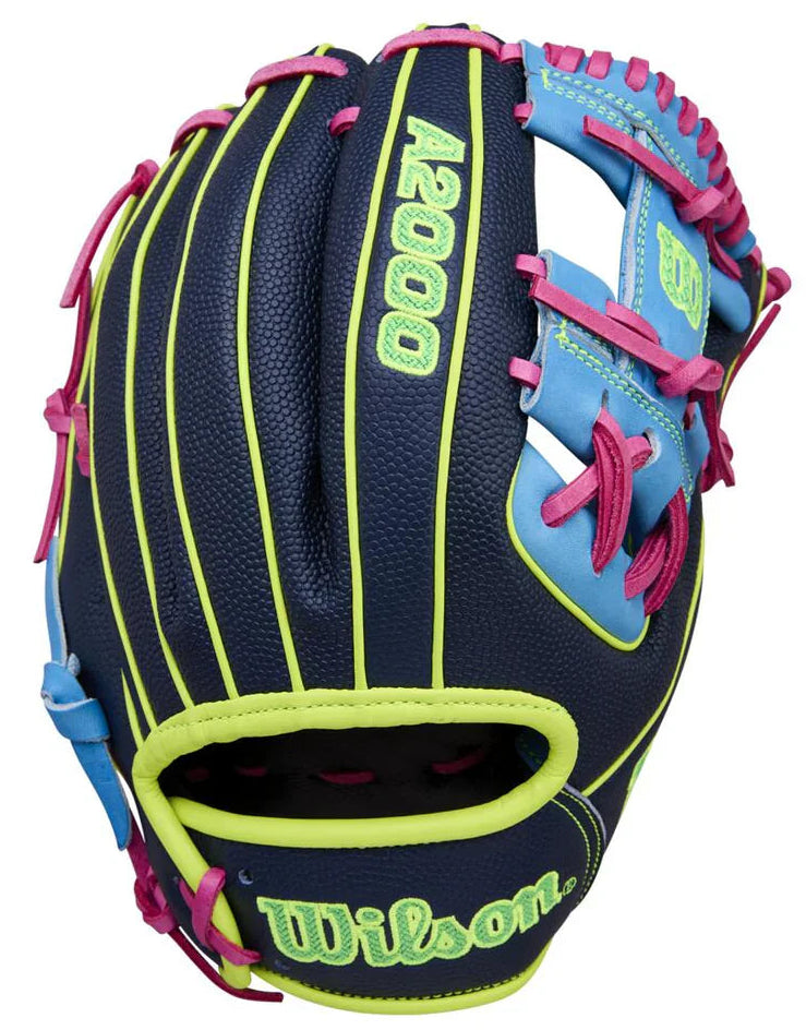 Wilson A2000 1786SS 11.5" Baseball Glove WBW103450 - Navy Sky Blue