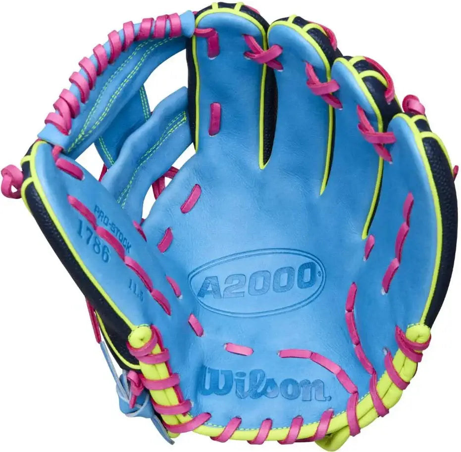 Wilson A2000 1786ss 11.50’’ Baseball Infield Glove Wbw103450 - Navy Sky Blue - Columbia / Right Throw