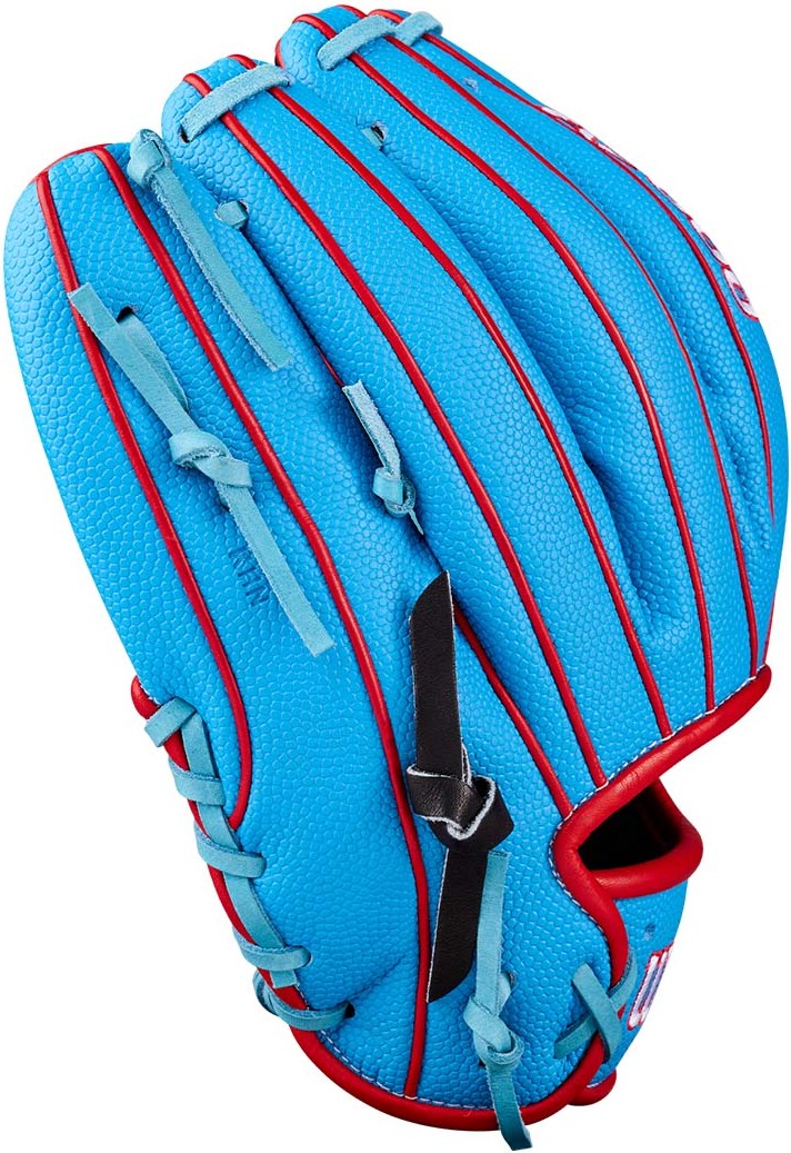 Wilson A2000 1786ss 11.50’’ Infield Glove Wbg05601rt115 - Black Red Sky Blue - Right Throw