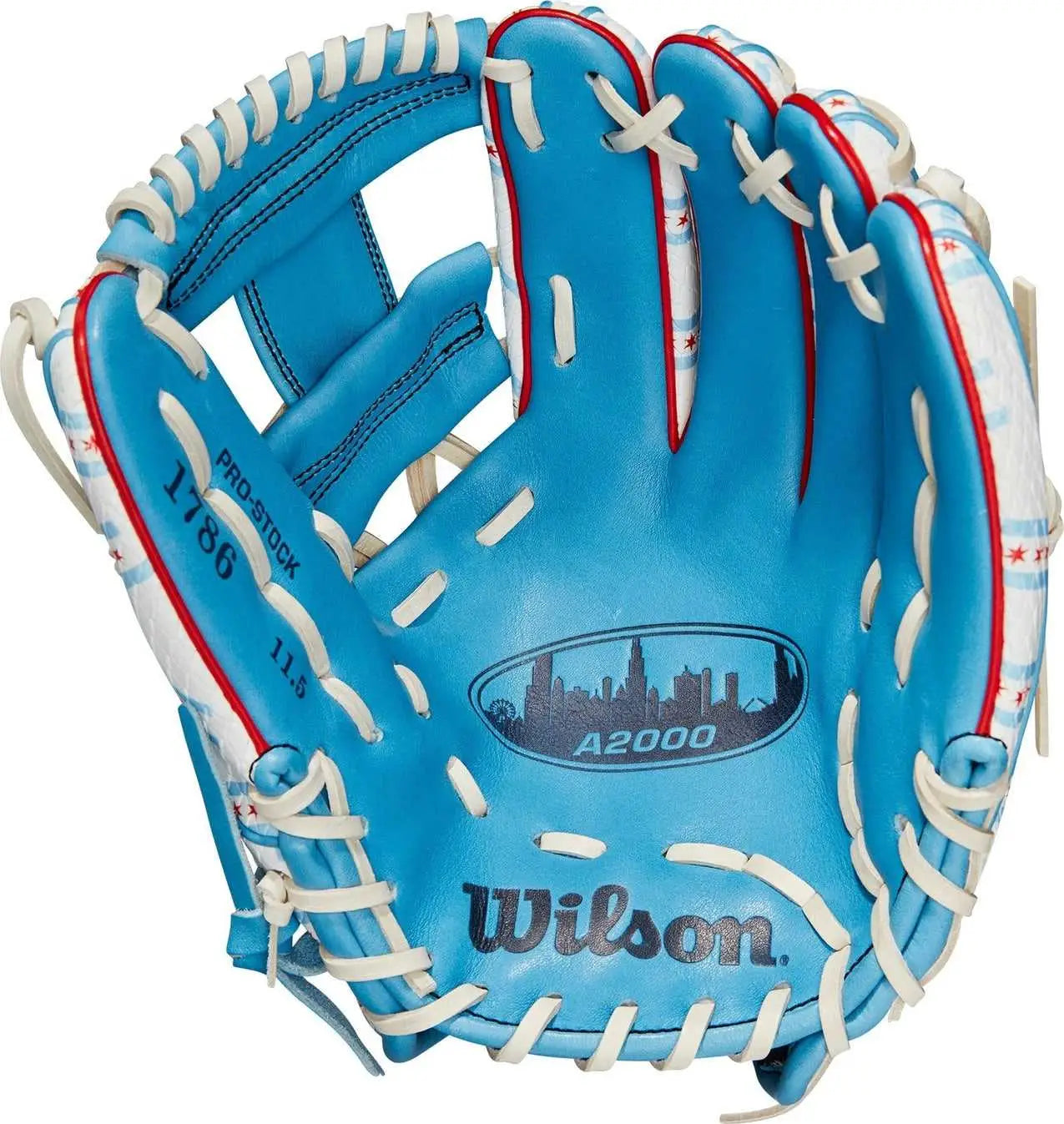 Wilson A2000 1786ss Chicago Cinfetti 11.50’’ Infield Glove Wbw101002115 - White Sky Blue
