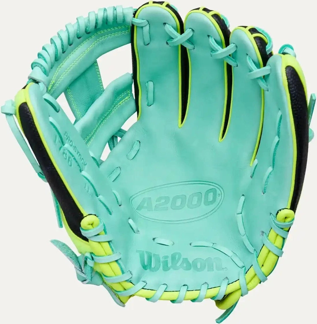 Wilson A2000 1786ss Tennis Ball Limited Edition 11.50’’ Infield Glove Wbw104177115 - Lime Black Teal - Right Throw