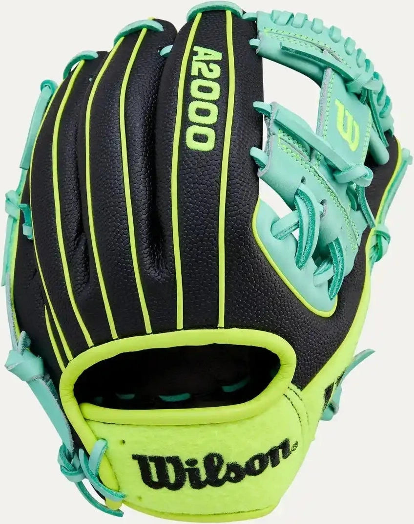 Wilson A2000 1786ss Tennis Ball Limited Edition 11.50’’ Infield Glove Wbw104177115 - Lime Black Teal - Right Throw