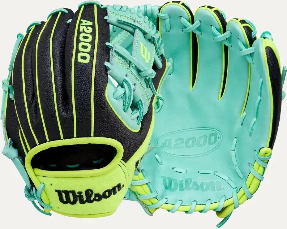 Wilson A2000 1786ss Tennis Ball Limited Edition 11.50’’ Infield Glove Wbw104177115 - Lime Black Teal - Right Throw