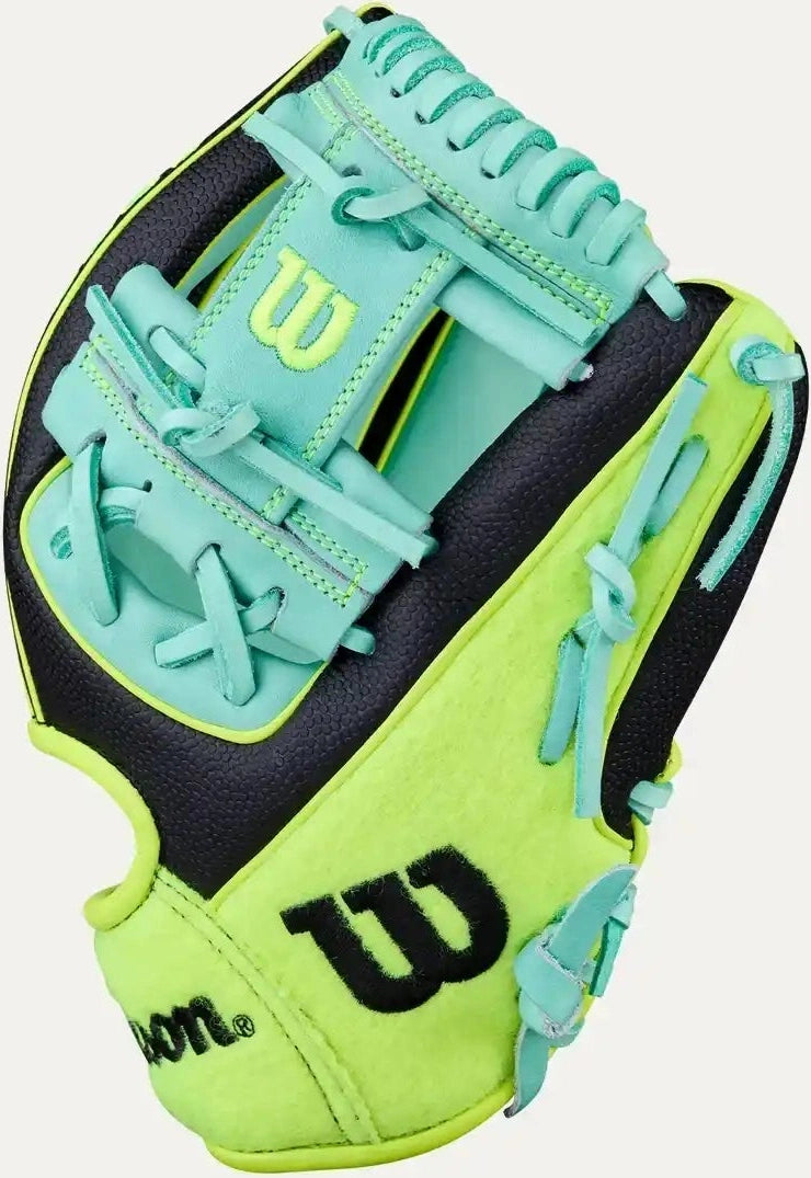 Wilson A2000 1786ss Tennis Ball Limited Edition 11.50’’ Infield Glove Wbw104177115 - Lime Black Teal - Right Throw