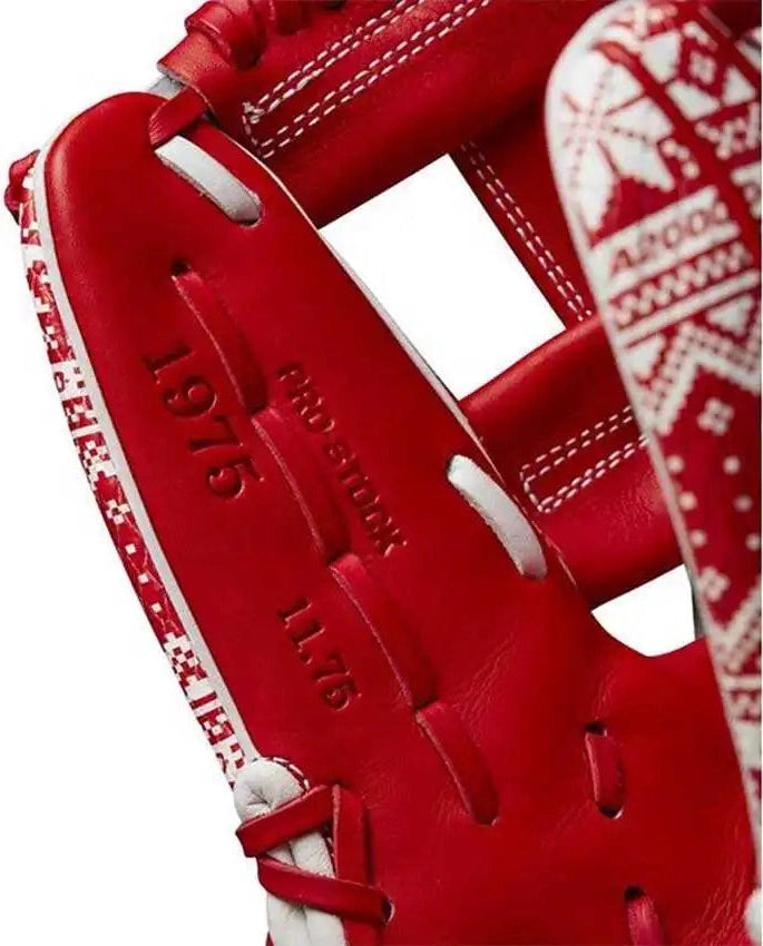 Wilson A2000 1975 11.75’’ Infield Glove Dec 2024 Gotm Wbw1027941175 - Red White - Right Throw