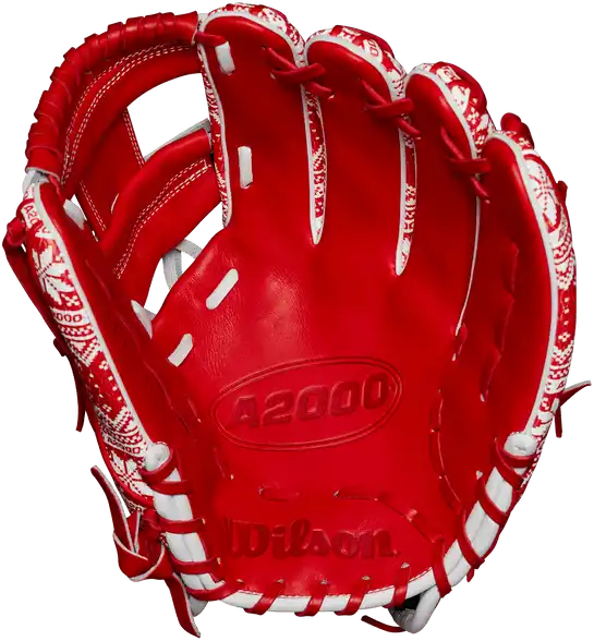 Wilson A2000 1975 11.75’’ Infield Glove Dec 2024 Gotm Wbw1027941175 - Red White - Right Throw