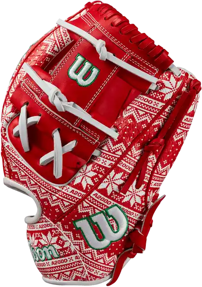 Wilson A2000 1975 11.75’’ Infield Glove Dec 2024 Gotm Wbw1027941175 - Red White - Right Throw