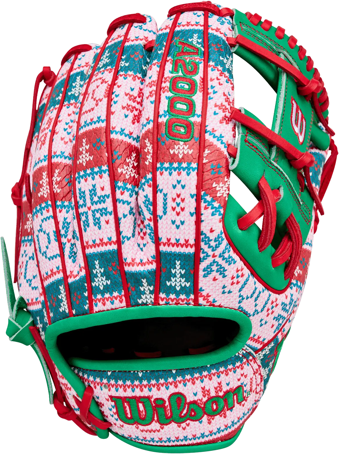 Wilson A2000 1975 11.75’’ Infield Glove Dec 2025 Gotm Wbw1042211175 - Red White - Green / Right Throw