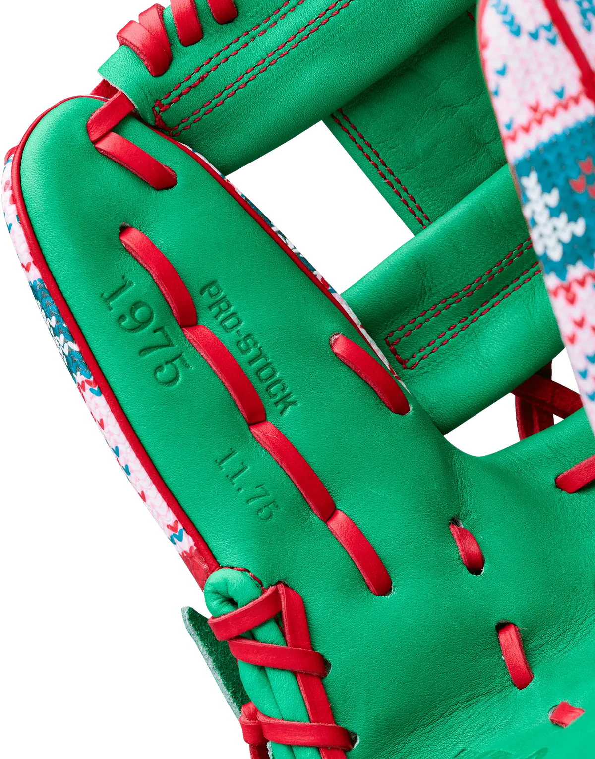 Wilson A2000 1975 11.75’’ Infield Glove Dec 2025 Gotm Wbw1042211175 - Red White - Green / Right Throw