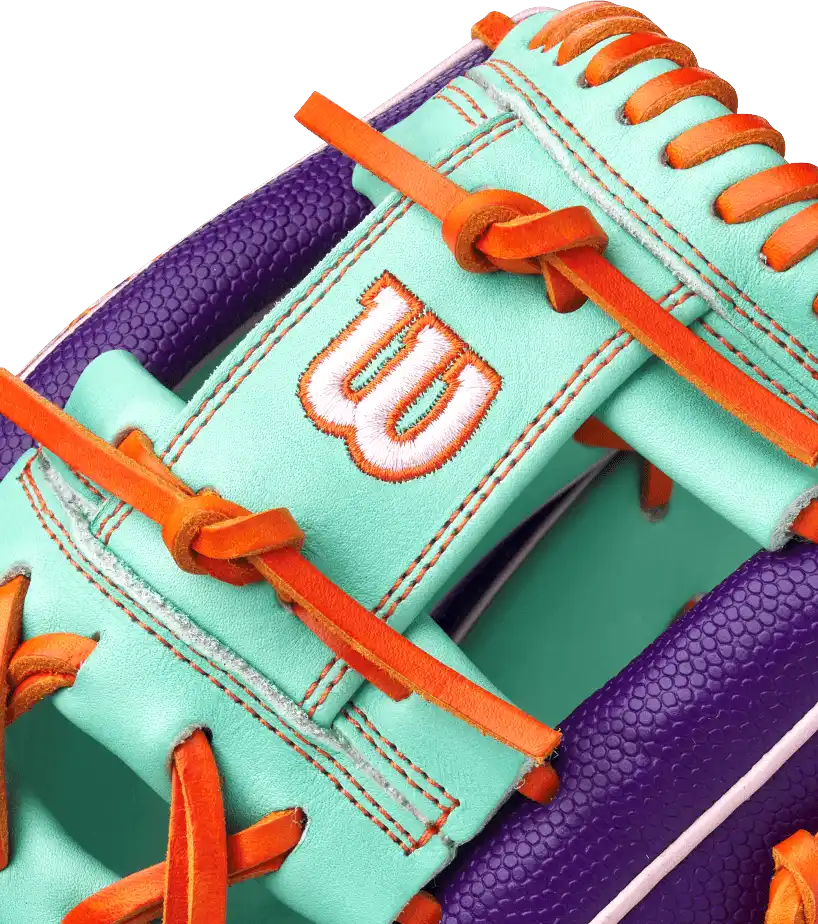 Wilson A2000 1975 11.75’’ Infield Glove - Gotm April 2025 Wbw1034801175 - Purple Mint Orange - Right Throw