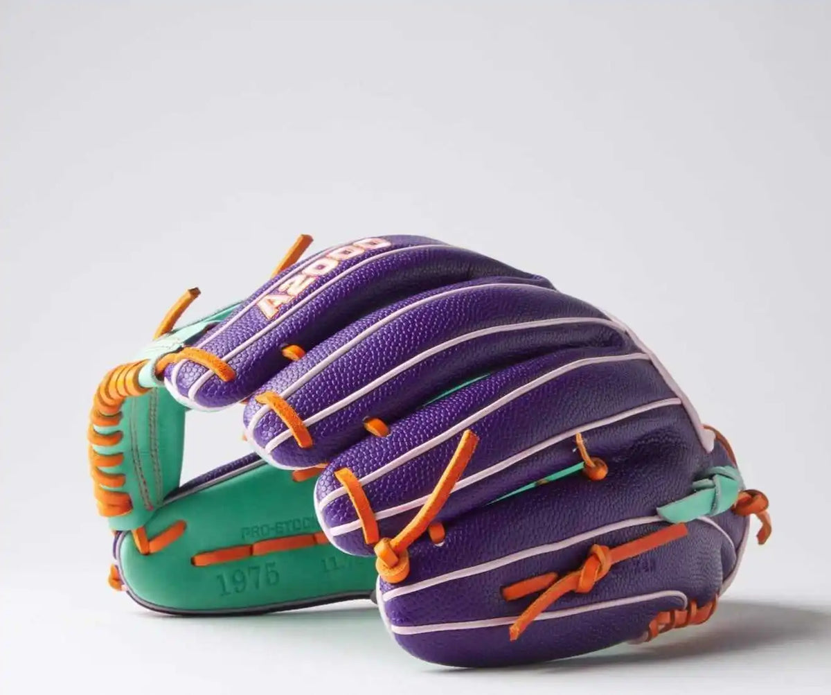 Wilson A2000 1975 11.75’’ Infield Glove - Gotm April 2025 Wbw1034801175 - Purple Mint Orange - Right Throw