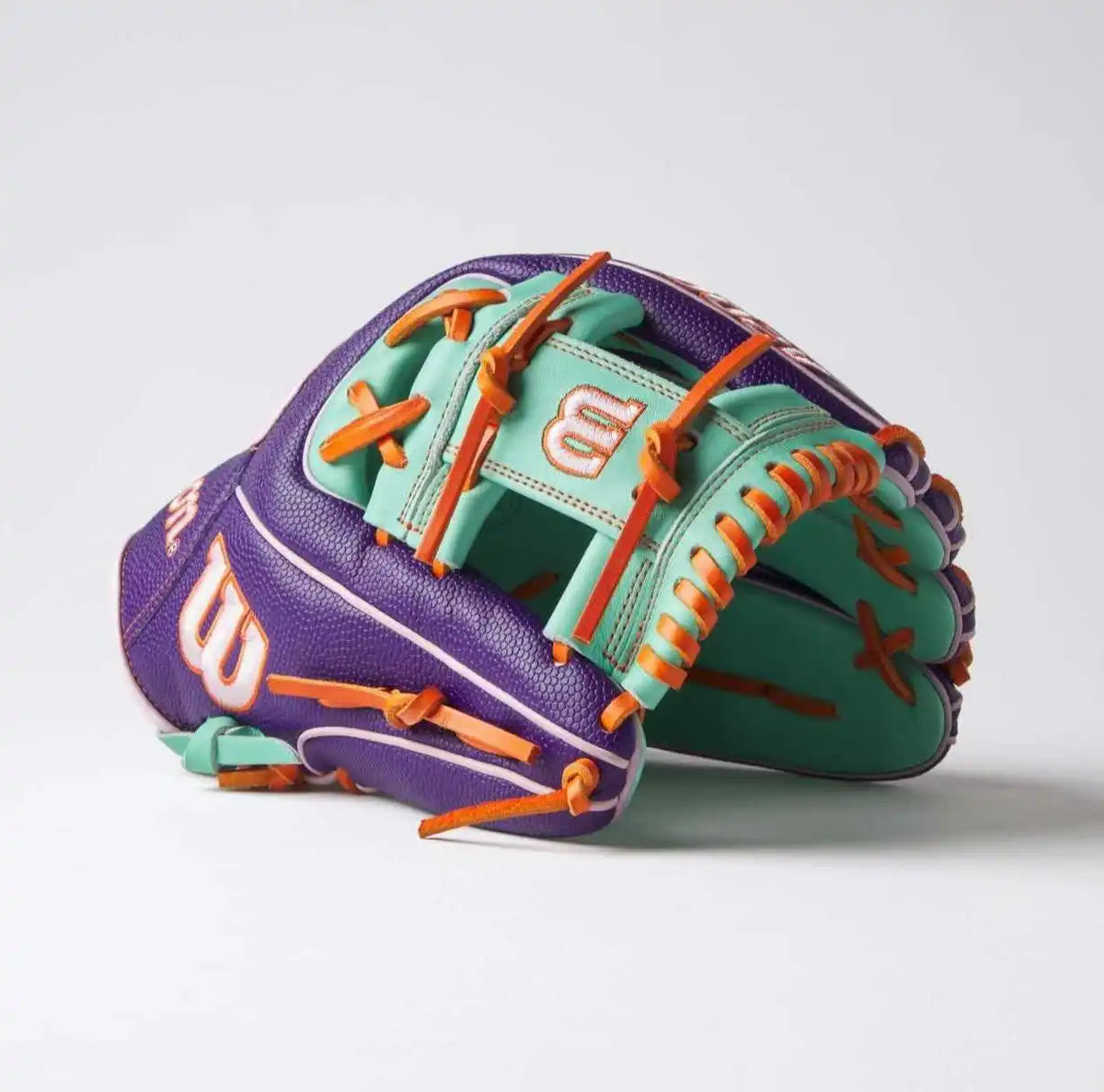 Wilson A2000 1975 11.75’’ Infield Glove - Gotm April 2025 Wbw1034801175 - Purple Mint Orange - Right Throw