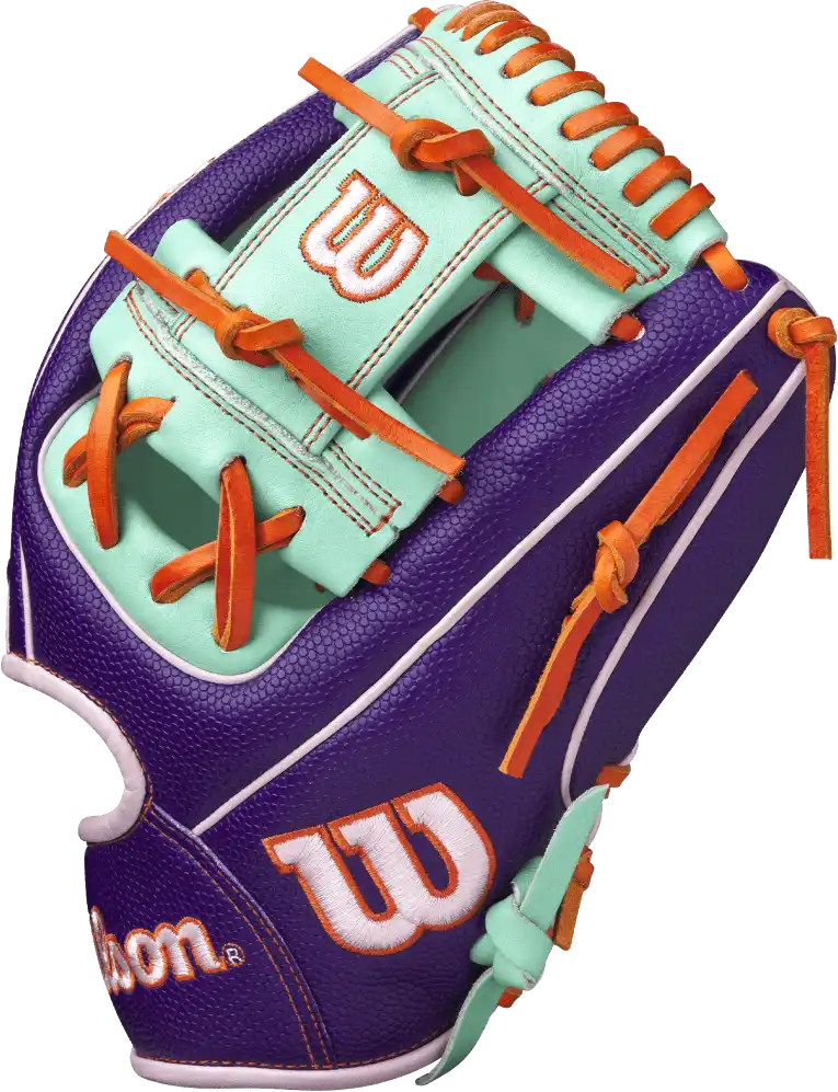 Wilson A2000 1975 11.75’’ Infield Glove - Gotm April 2025 Wbw1034801175 - Purple Mint Orange - Right Throw