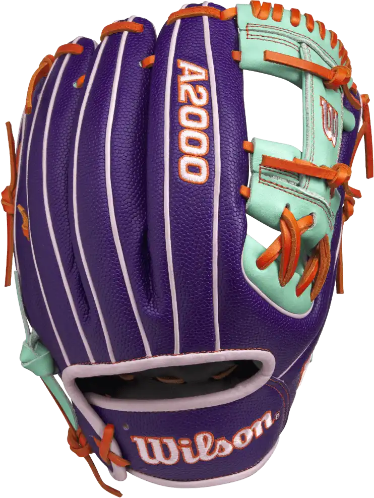 Wilson A2000 1975 11.75’’ Infield Glove - Gotm April 2025 Wbw1034801175 - Purple Mint Orange - Right Throw