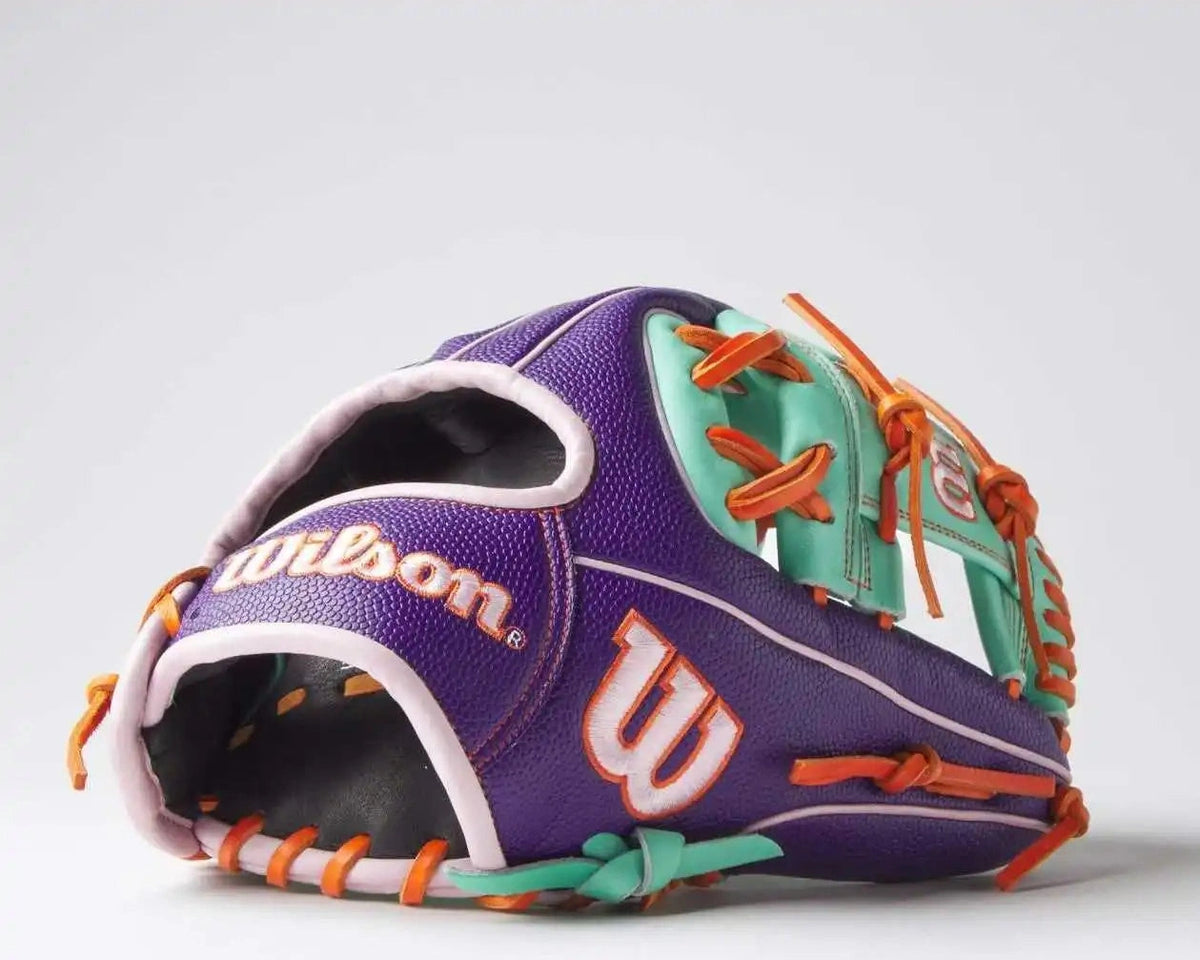 Wilson A2000 1975 11.75’’ Infield Glove - Gotm April 2025 Wbw1034801175 - Purple Mint Orange - Right Throw