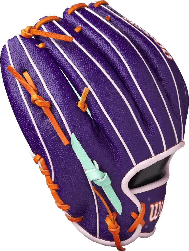 Wilson A2000 1975 11.75’’ Infield Glove - Gotm April 2025 Wbw1034801175 - Purple Mint Orange - Right Throw