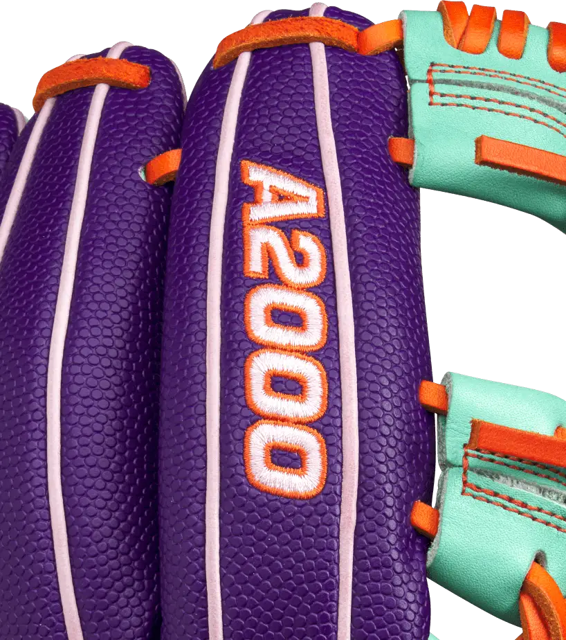 Wilson A2000 1975 11.75’’ Infield Glove - Gotm April 2025 Wbw1034801175 - Purple Mint Orange - Right Throw