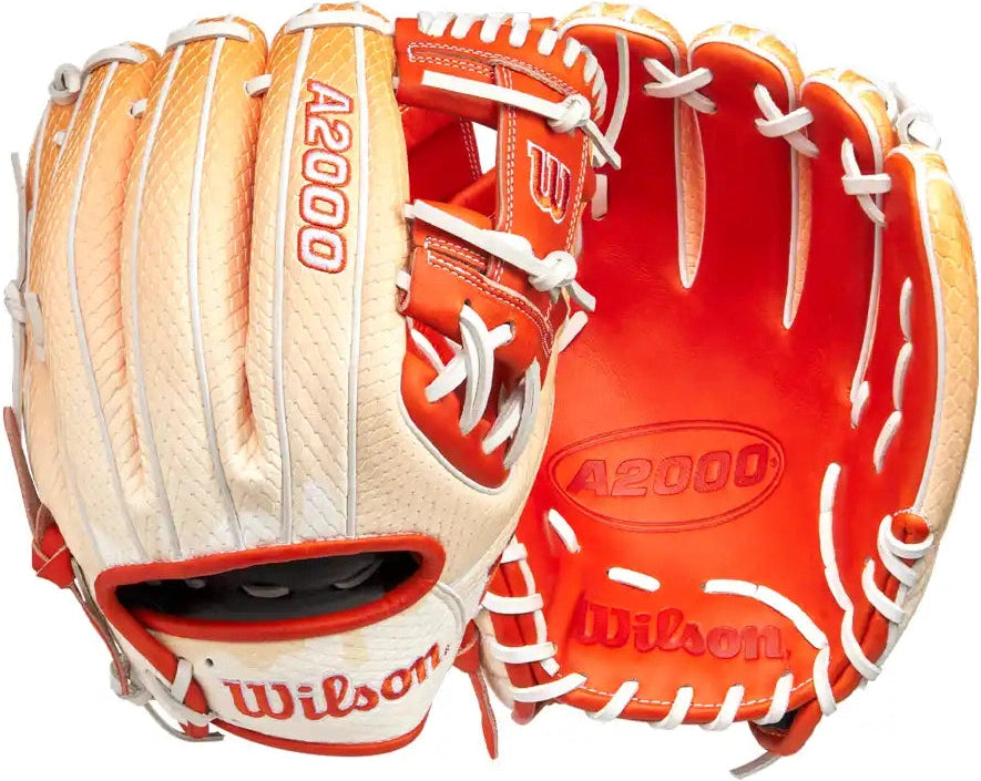 Wilson A2000 1975ss 11.75’’ Infield Glove June 2025 Gotm Wbw1034811175 - Orange Creamsicle - Cork / Right Throw