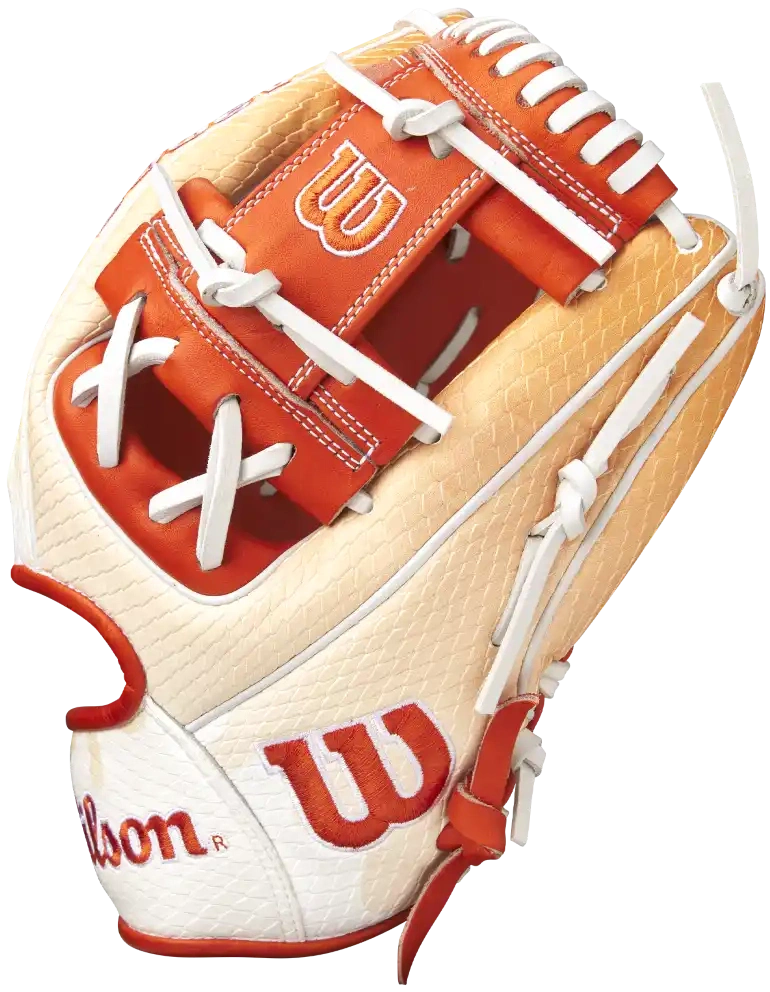 Wilson A2000 1975ss 11.75’’ Infield Glove June 2025 Gotm Wbw1034811175 - Orange Creamsicle - Cork / Right Throw