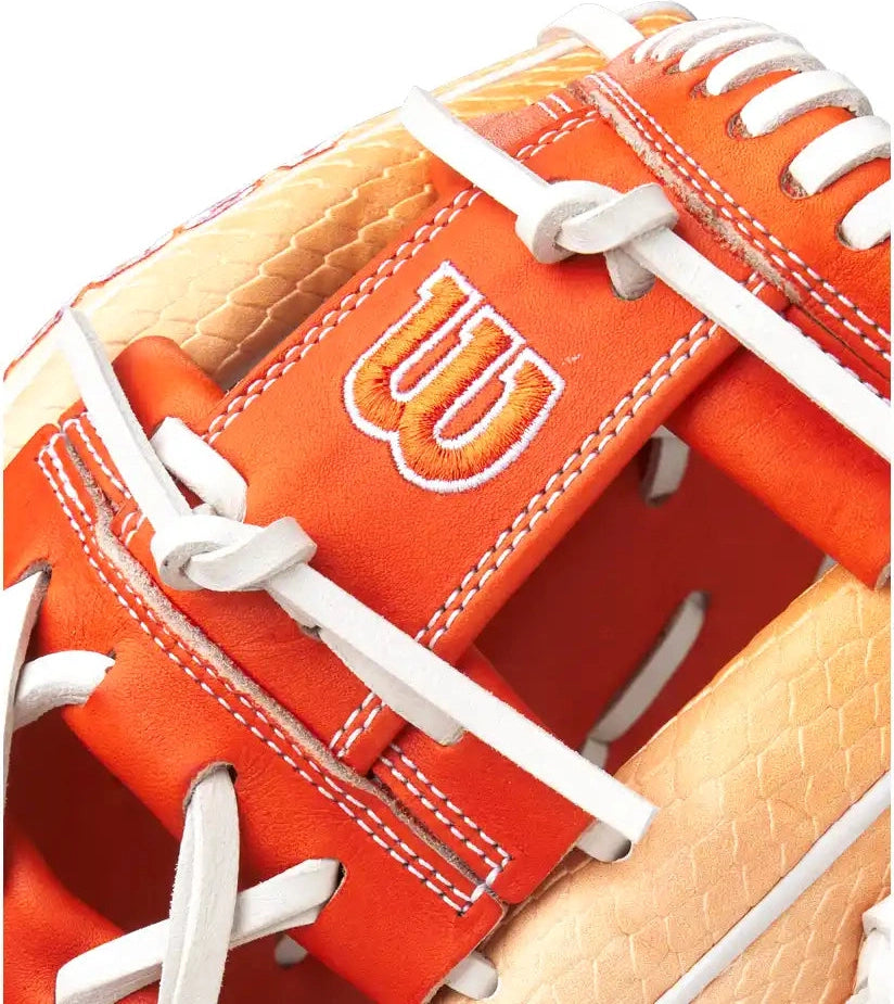 Wilson A2000 1975ss 11.75’’ Infield Glove June 2025 Gotm Wbw1034811175 - Orange Creamsicle - Cork / Right Throw