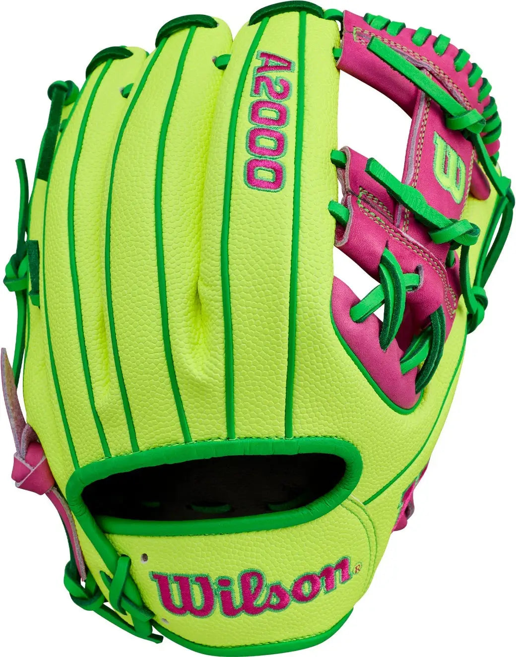 Wilson A2000 1975ss 11.75’’ Infield Glove Mar 2026 Gotm Wbw1046441175 - Optic Yellow - Right Throw