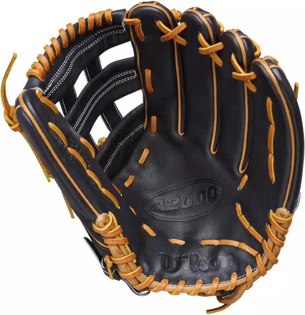 Wilson A2000 Classics Series 1750 12.50’’ Outfield Baseball Glove Wbw104121 - Black Saddle
