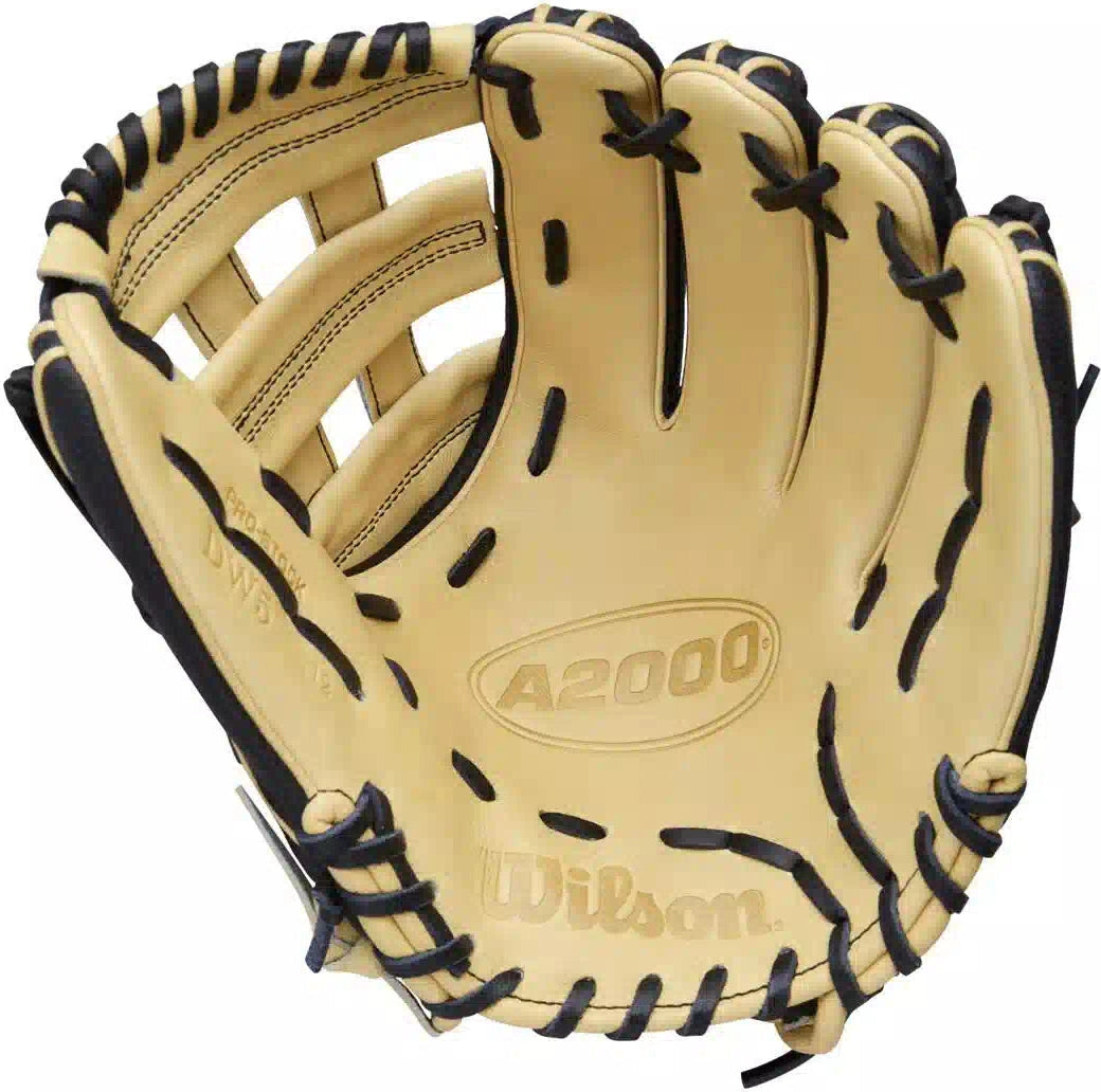 Wilson A2000 Classics Series Dw5 12.00’’ Infield Baseball Glove Wbw104116 - Black Blonde - Right Throw