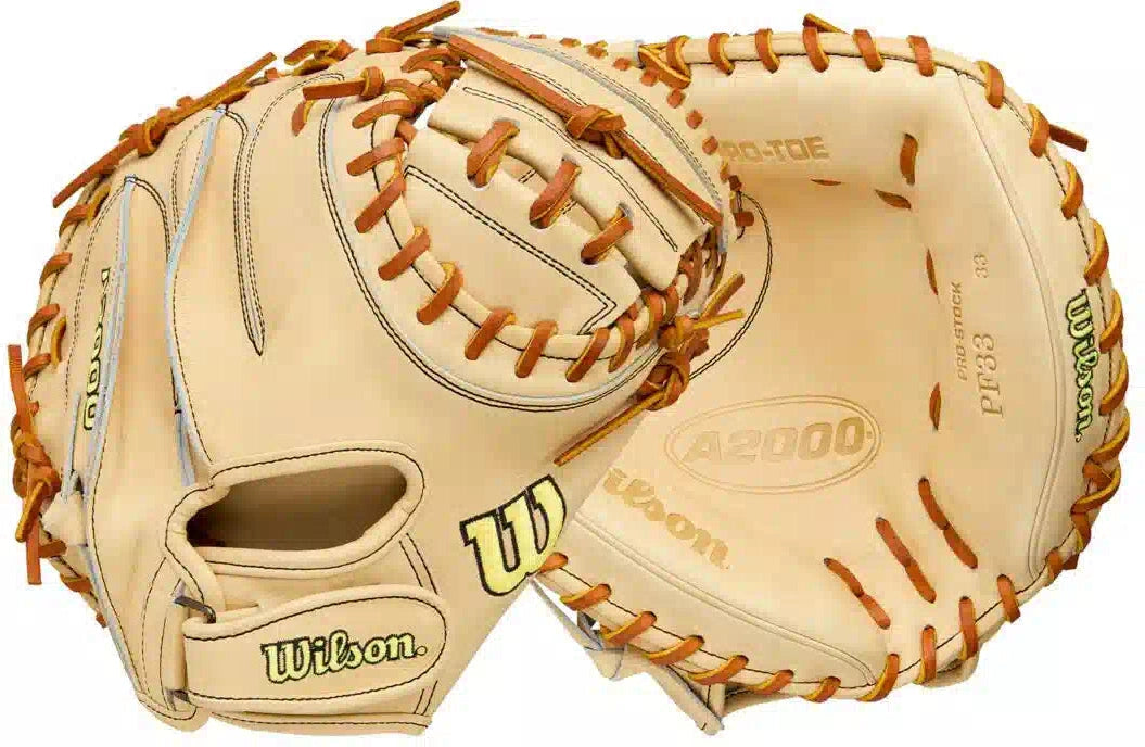 Wilson A2000 Classics Series Pf33 33.00’’ Baseball Catcher’s Mitt Wbw104127 - Blonde Saddle - Right Throw