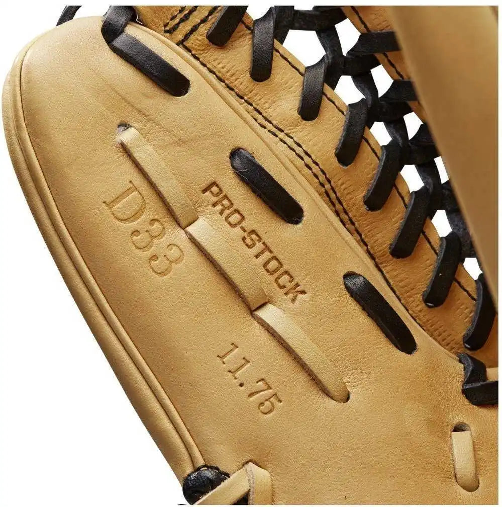 Wilson A2000 D33 11.75’’ Pitcher Glove Wbw1003931175 - Blonde Black - Cork / Left Throw