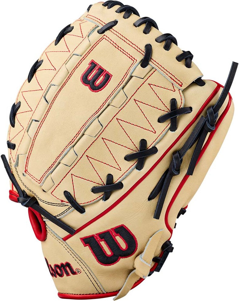 Wilson A2000 Dh12 12.00’’ Pitcher’s Glove Wbg06101rt12 - Blonde Black Red - Right Throw