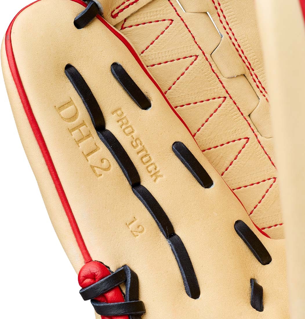 Wilson A2000 Dh12 12.00’’ Pitcher’s Glove Wbg06101rt12 - Blonde Black Red - Right Throw