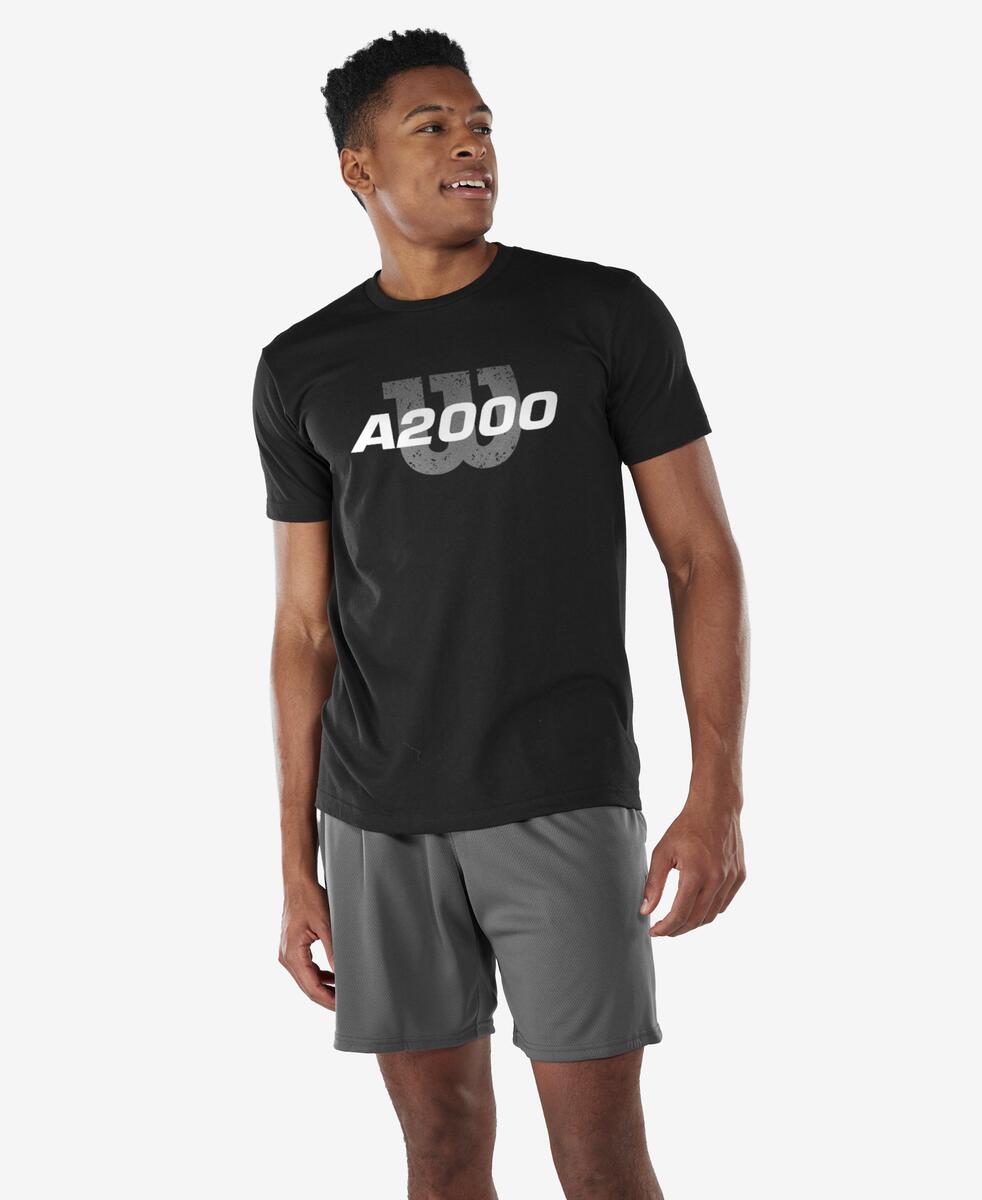 Wilson A2000 Distressed Tee Wb6055601 - Black